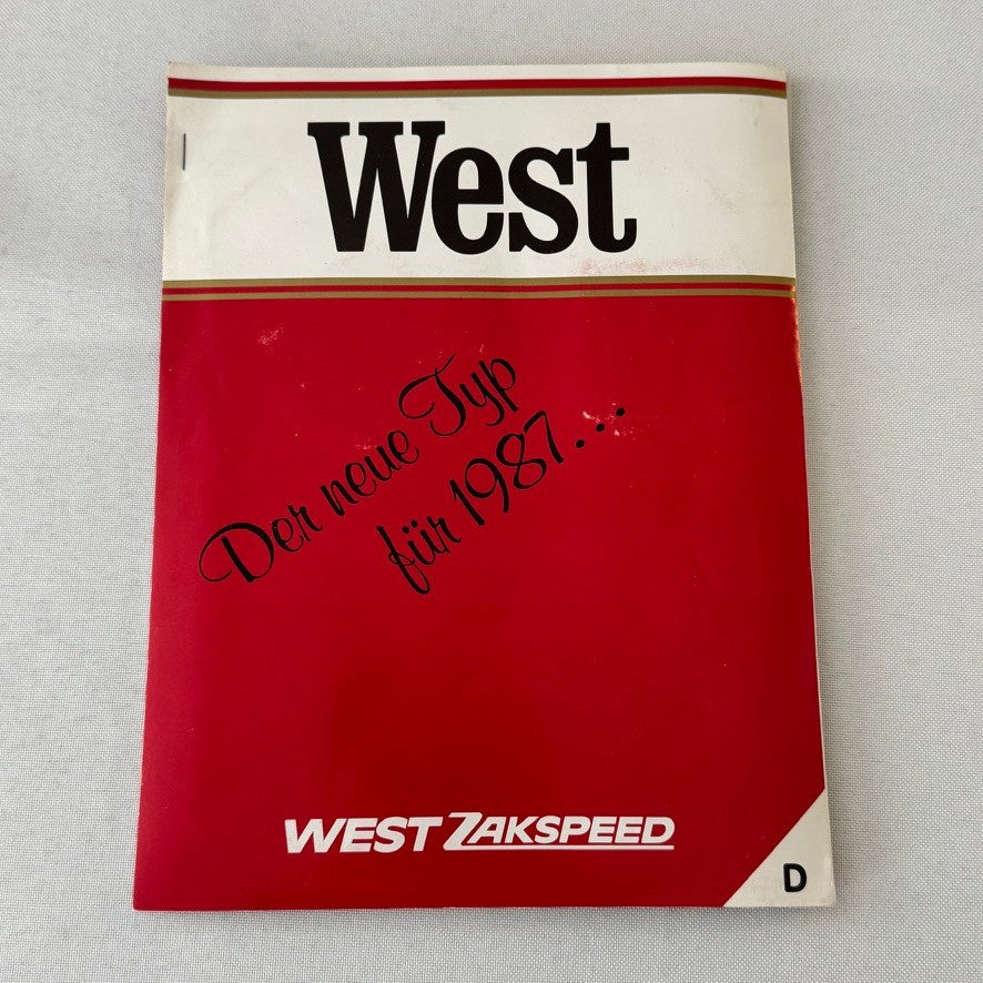 1987 West Zakspeed Racing Team Press Kit Photos Slides Martin Brundle GERMAN