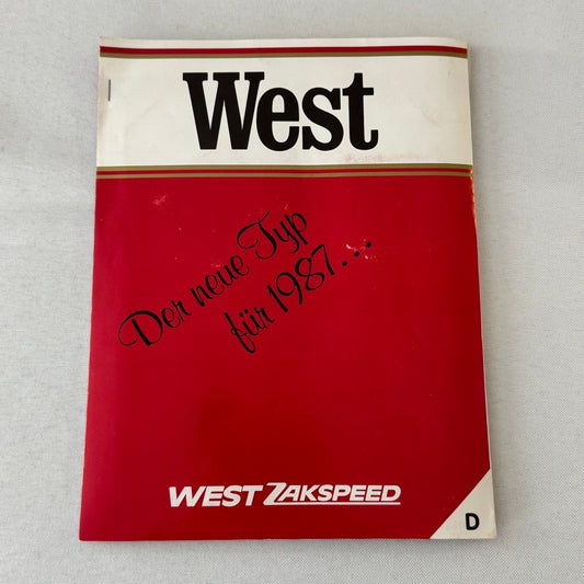 1987 West Zakspeed Racing Team Press Kit Photos Slides Martin Brundle GERMAN