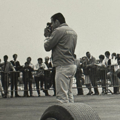 Vintage Racing Photo Denny Hulme McLaren 1969 British Grand Prix Photograph