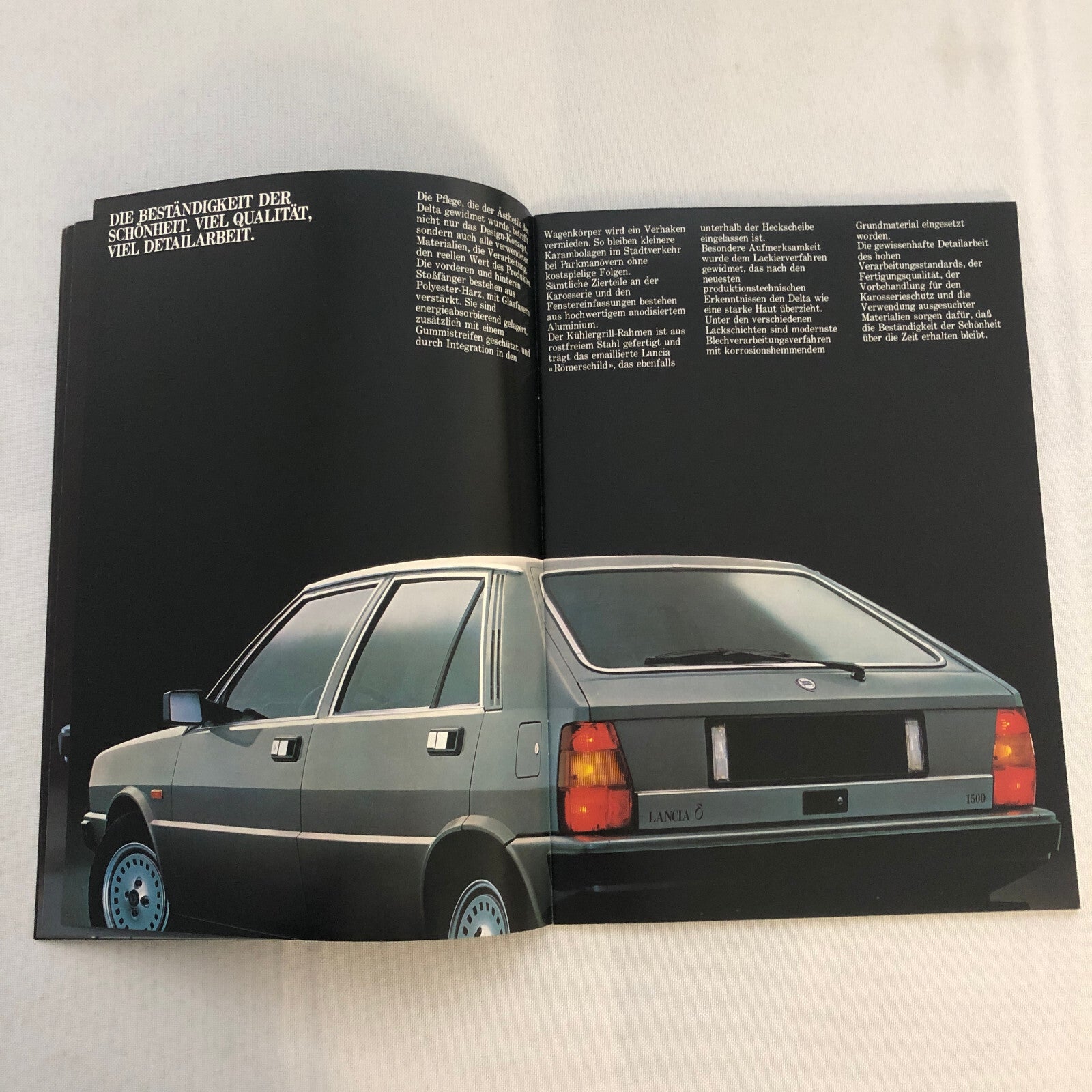 1980 Lancia 1300 and 1500 Car Sales Brochure Catalog German Text