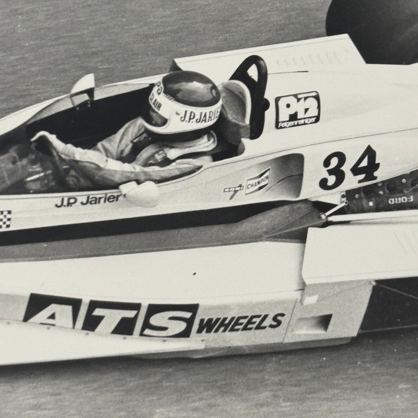 Jean Pierre Jarier JP Jarier Vintage Racing Photo Photograph Print Werner Eisele