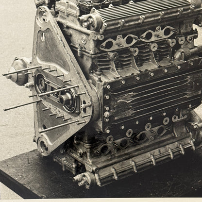 BRM H16 Grand Prix Racing Car Engine Photo Photograph Print Vintage