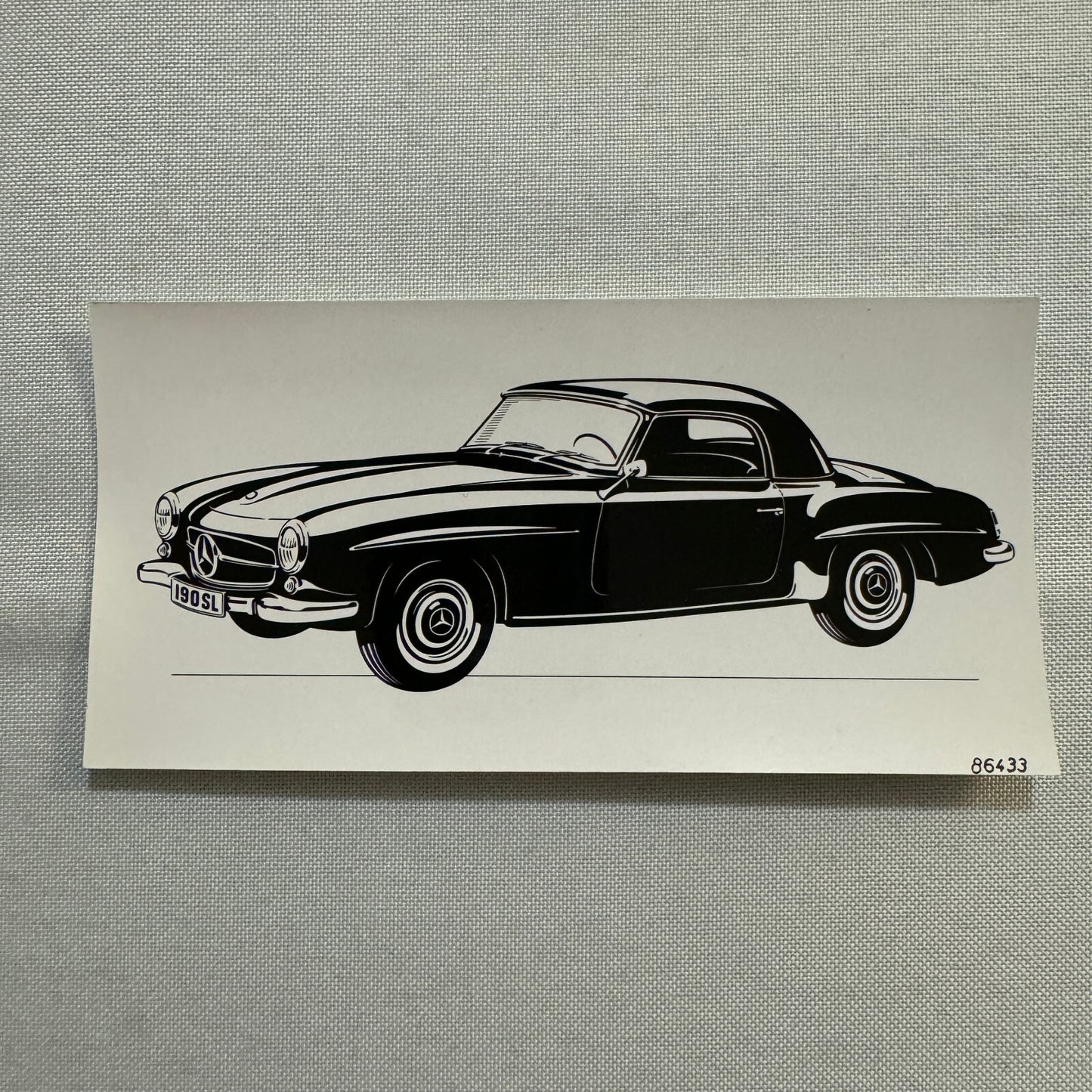 Vintage Mercedes 190SL 190 SL Roadster Hardtop Photo Photograph Lot 5x