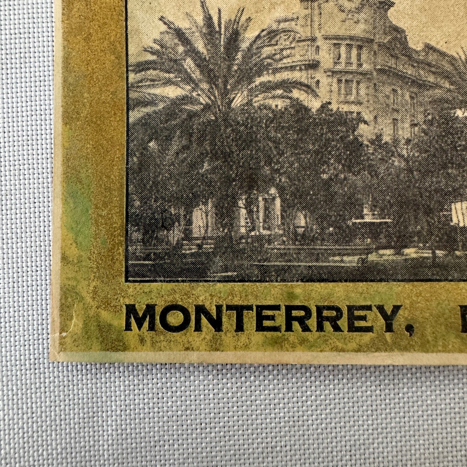 Vintage Hotel Travel Luggage Label Gran Hotel Ancira Monterrey Mexico