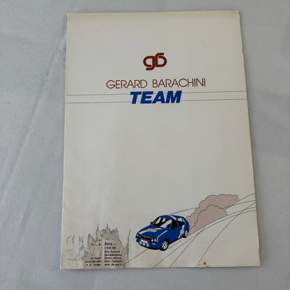 Gerard Barachini Racing Team Rally Rallye Press Kit Photos FRENCH