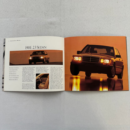 1986 Mercedes Benz Car Sales Brochure Catalog 560SL 560SEC 190D 190E 300D 300E +