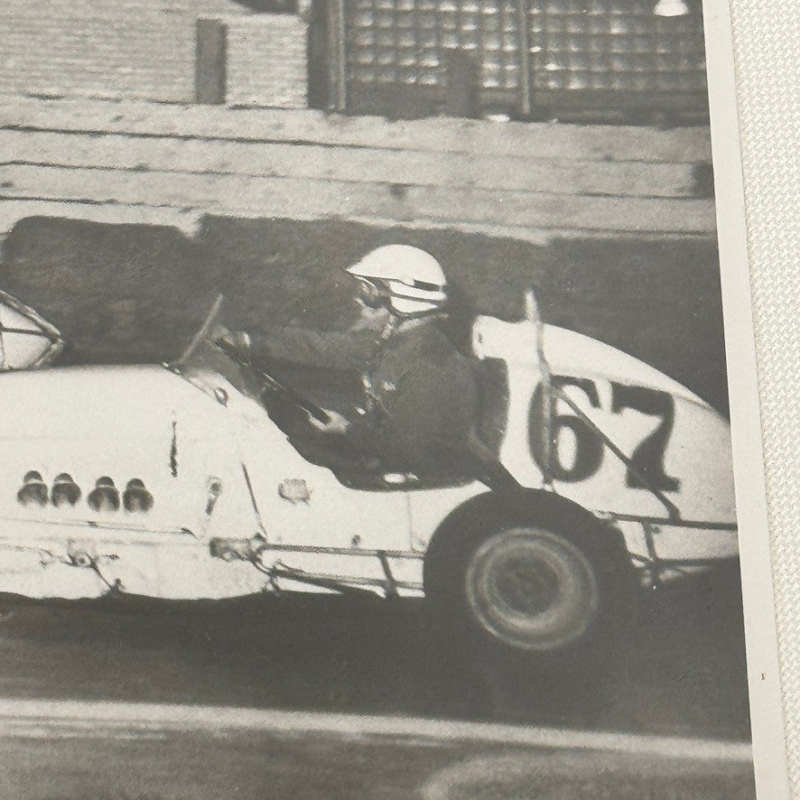 Vintage Midget Racing Car Crash Wreck Accident Photo Photograph Print Motorsport