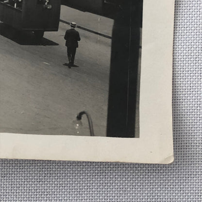 Vintage Street Scene Photo Photograph Spanish Shops Cars People South America ? 