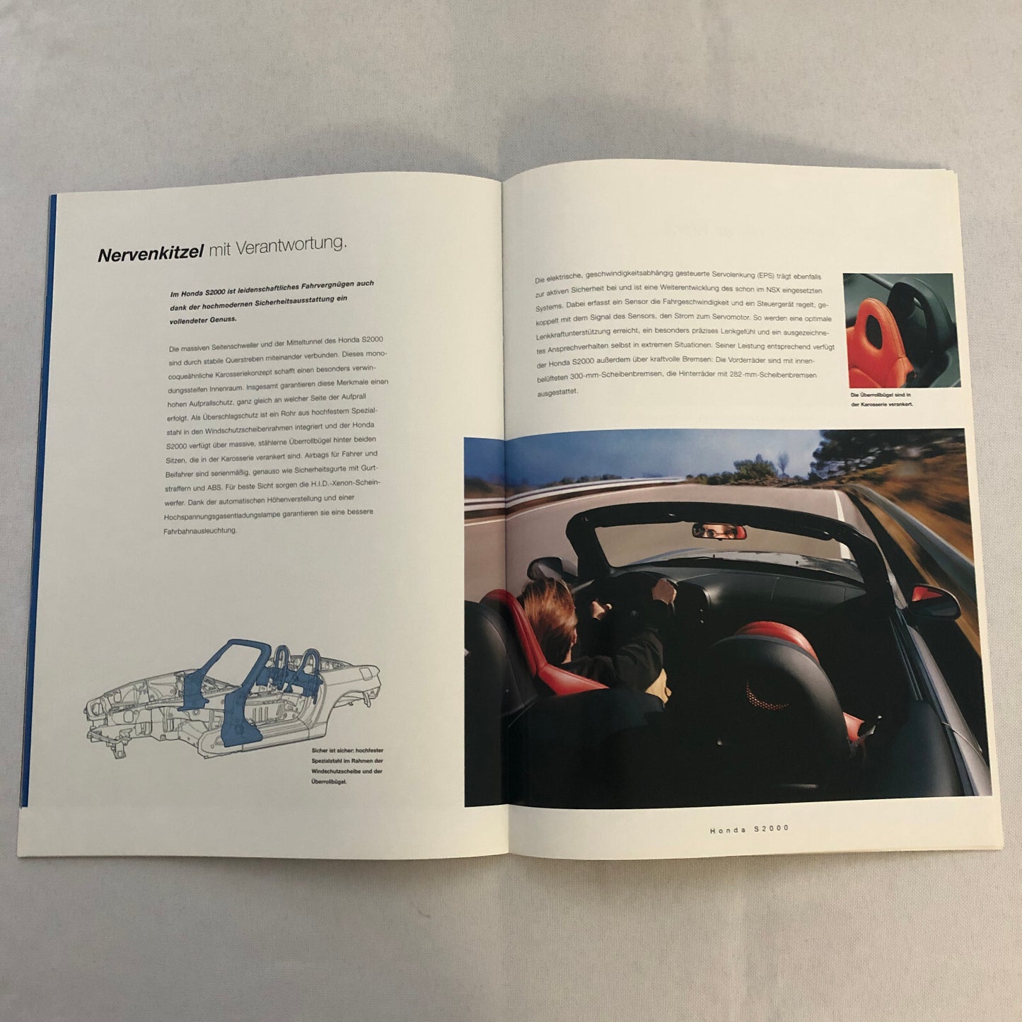 Honda S2000 Car Sales Brochure GERMAN Text European Market