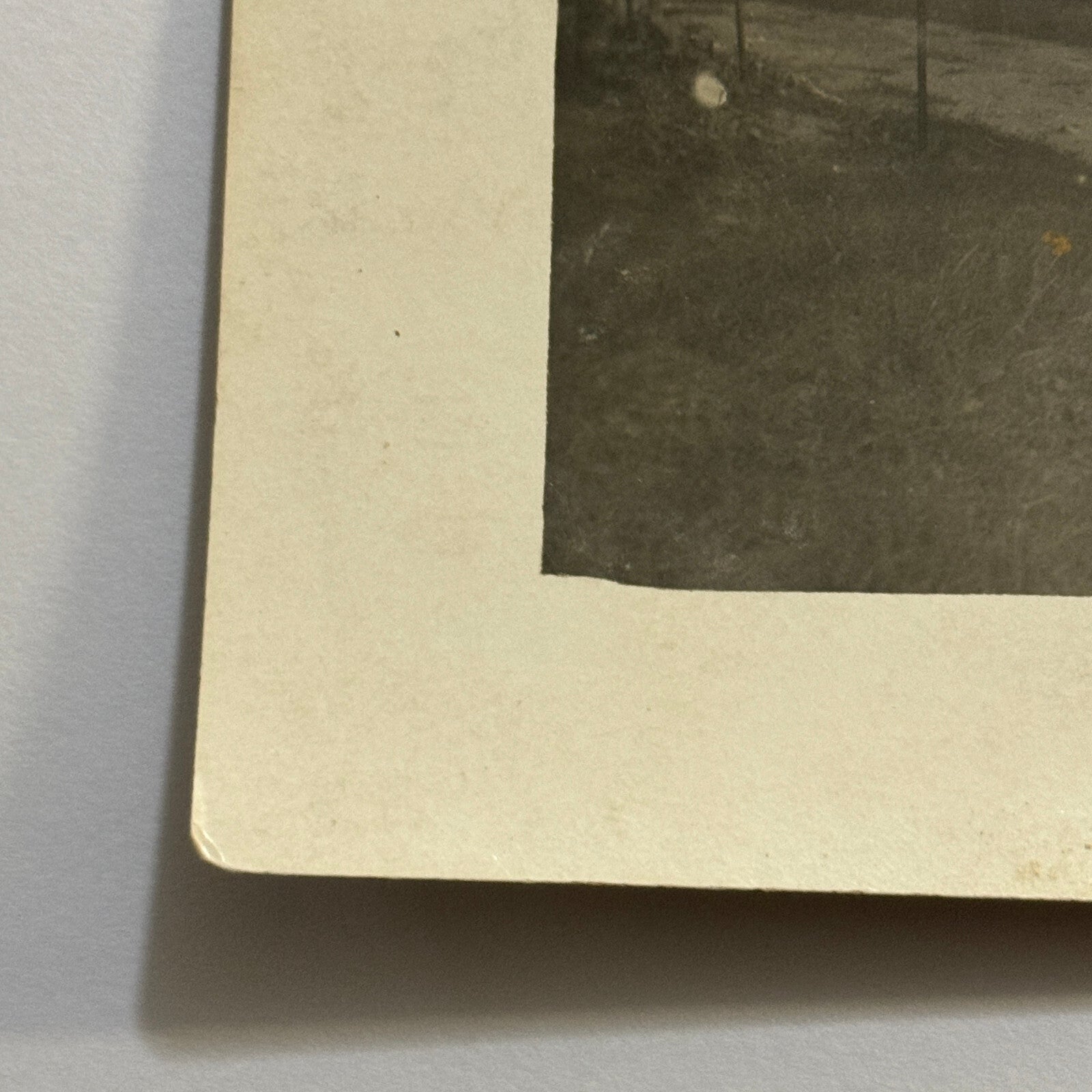 Real Photo Postcard RPPC People and Antique Car Automobile Vintage License Plate