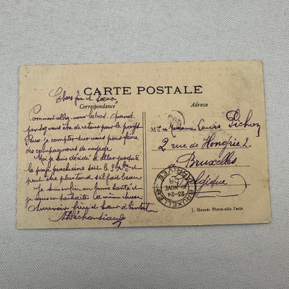 Vintage Zeppelin Airship Dirigible Postcard Post Card French La Republique