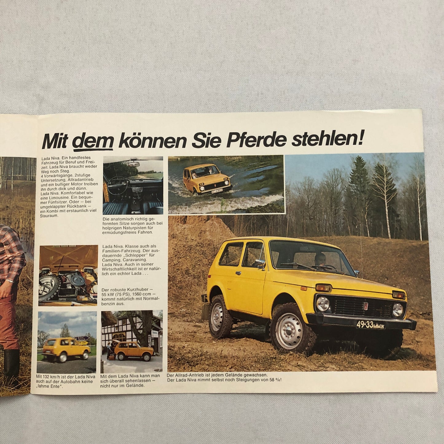 Lada Niva Car Sales Brochure Catalog GERMAN Text European Market