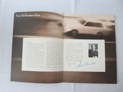 1968 - 1969 Toyota Corporate Annual Report Book Brochure - Corona Mark II Crown 