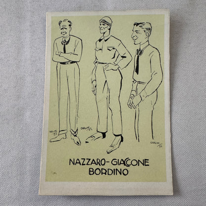 Vintage Italian Racing Driver Postcard Post Card Felice Nazzaro Pietro Bordino