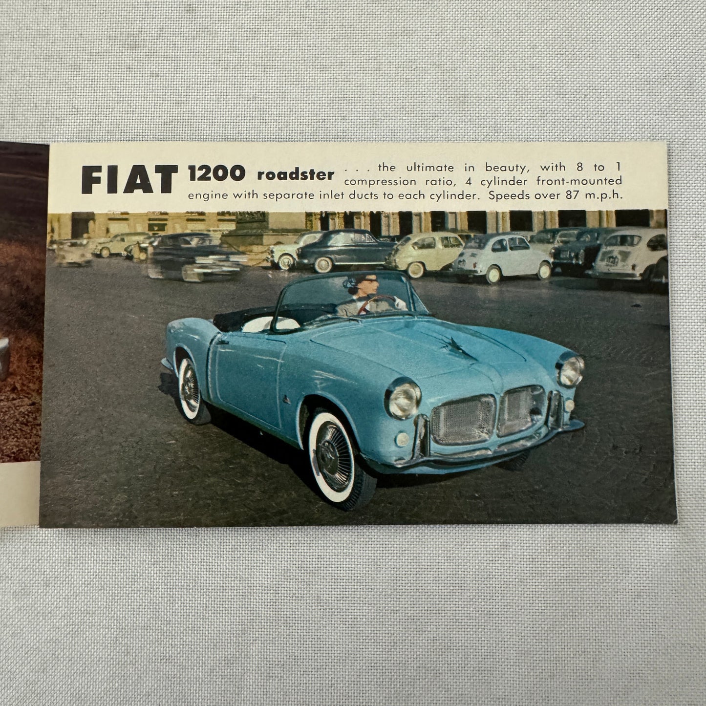 Fiat Car Sales Brochure Catalog Fiat 600 1200 Roadster 600 Multipla 1100 Canada