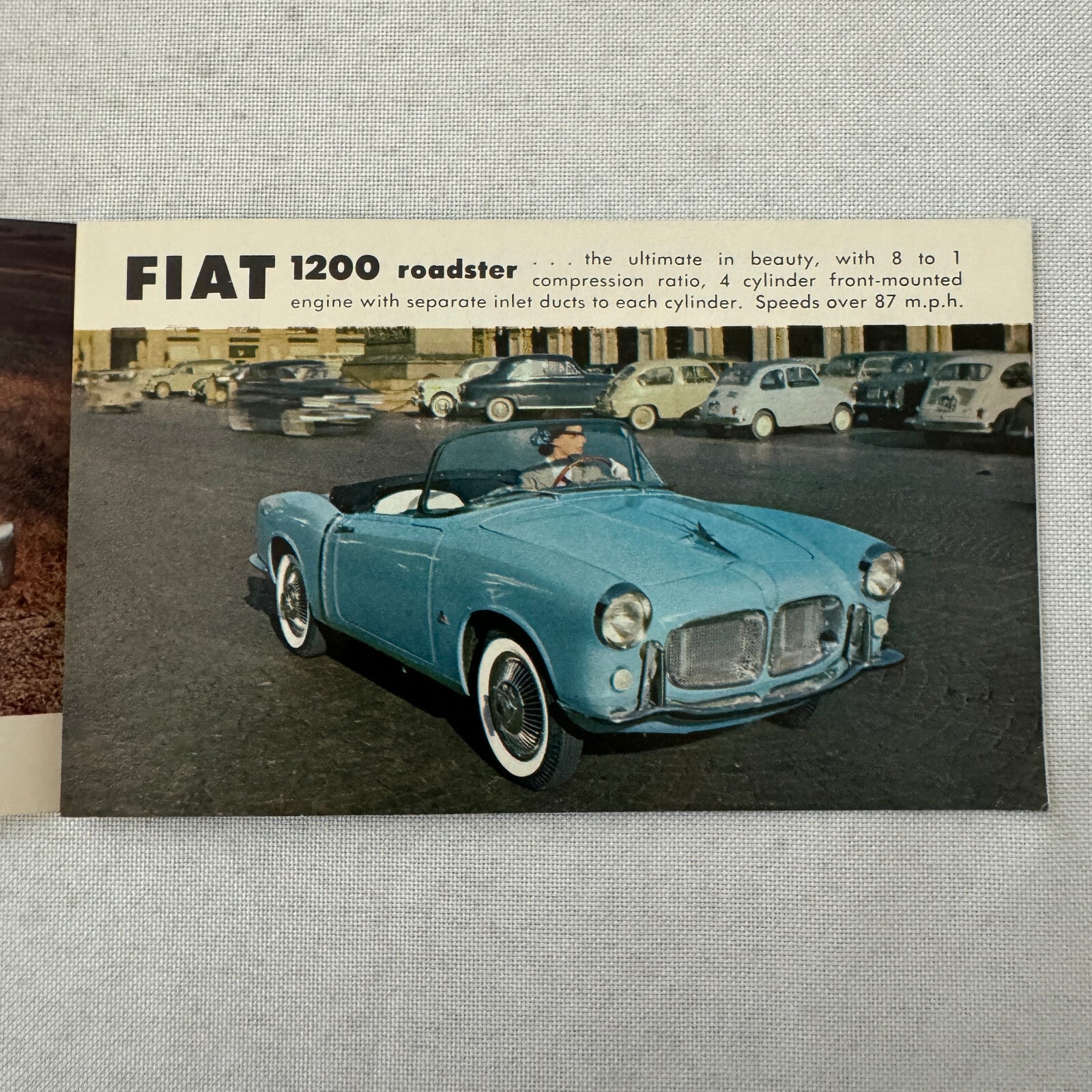 Fiat Car Sales Brochure Catalog Fiat 600 1200 Roadster 600 Multipla 1100 Canada