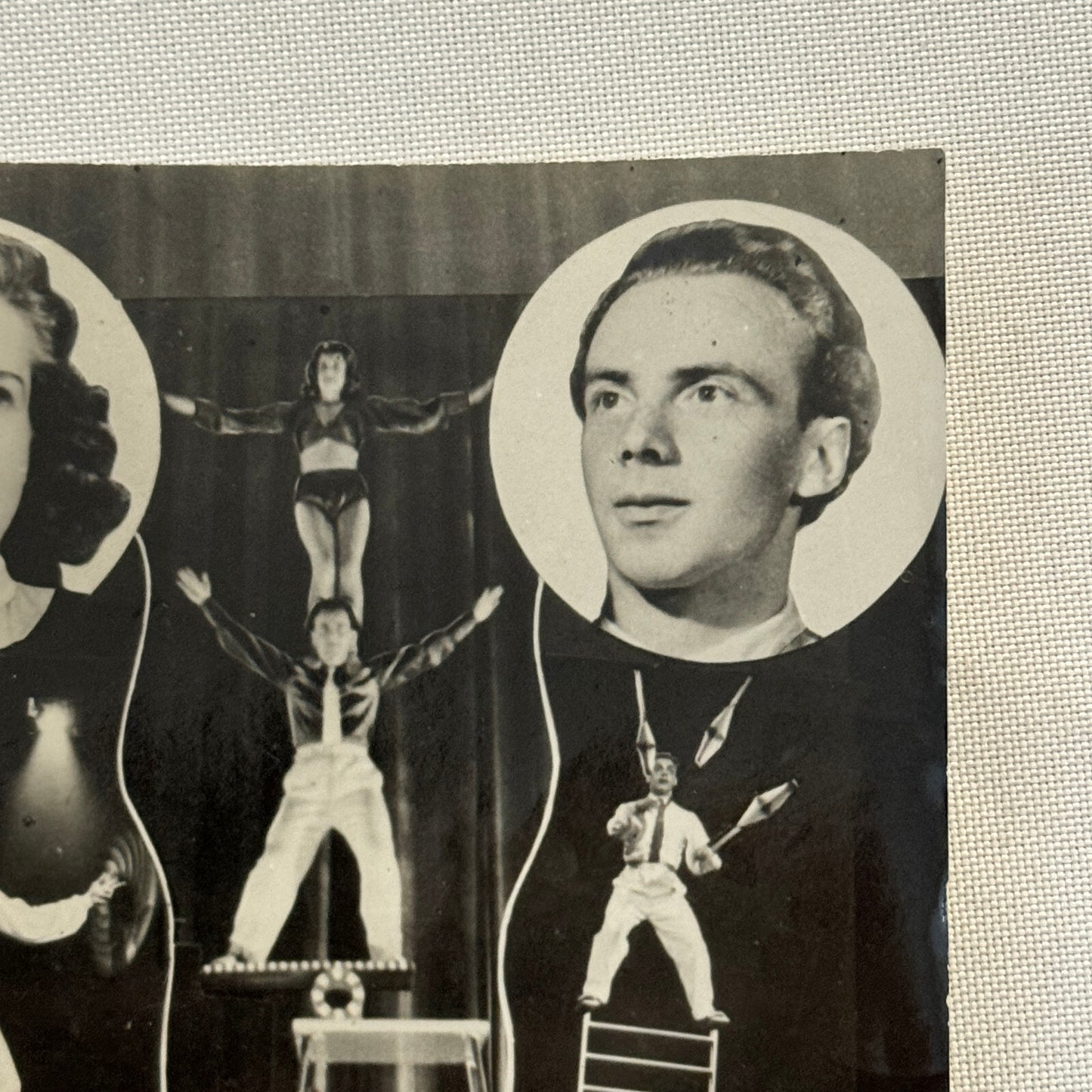 Vintage Circus Performer Act Photo Photograph Juggling Acrobat The 2 Columbus