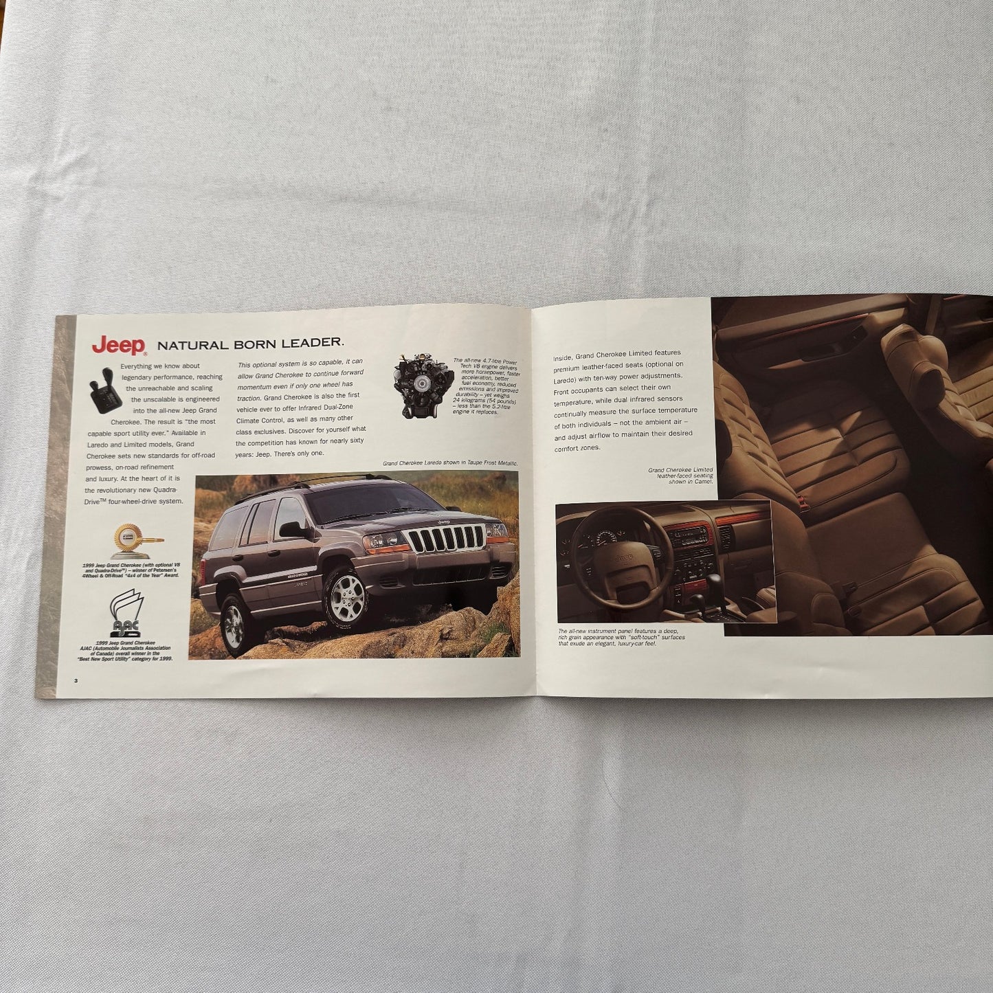 1999 Jeep Sales Brochure Catalog Grand Cherokee TJ Canadian