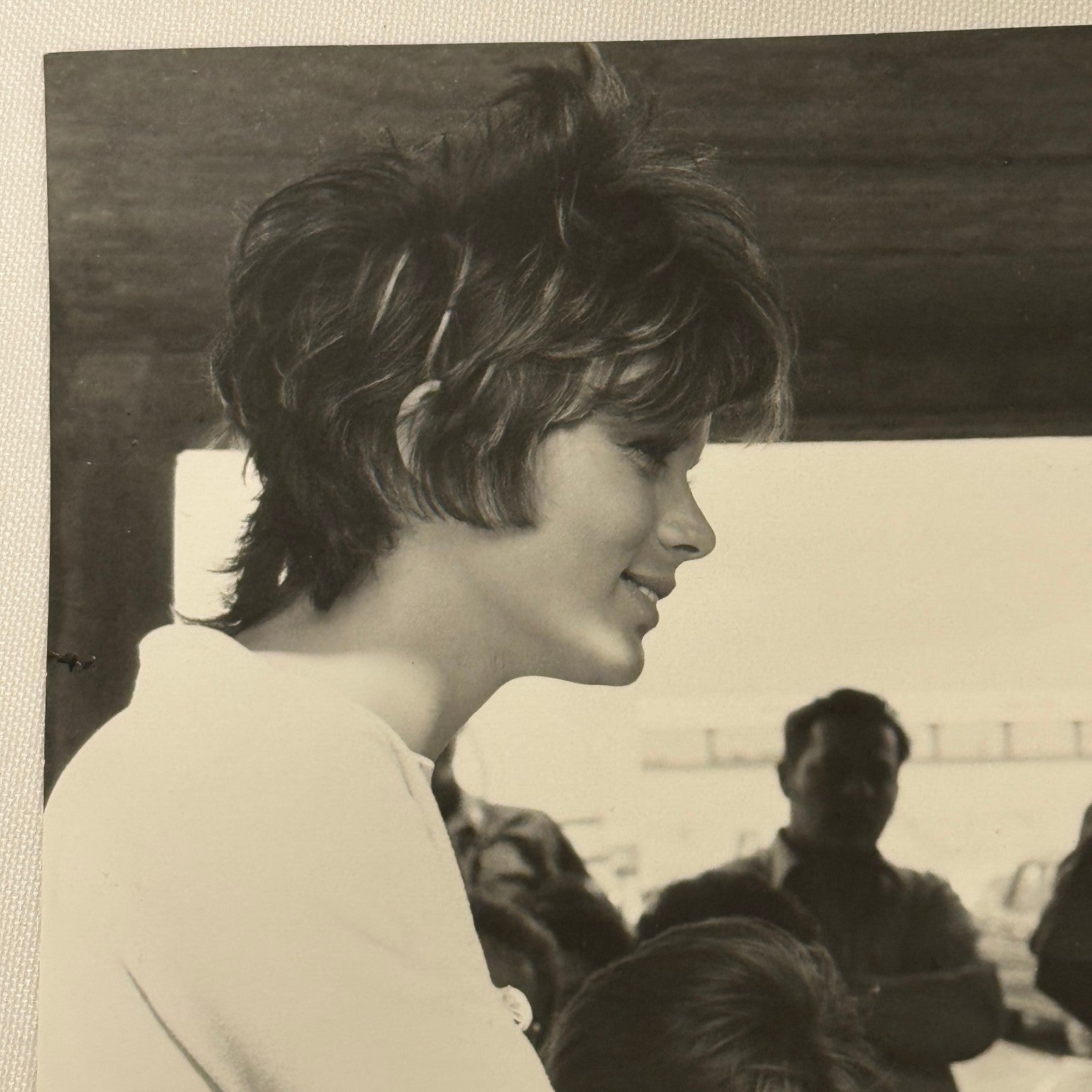 Vintage Racing Photo 1971 Hockenheim Jacky Ickx with Actress Uschi Glas