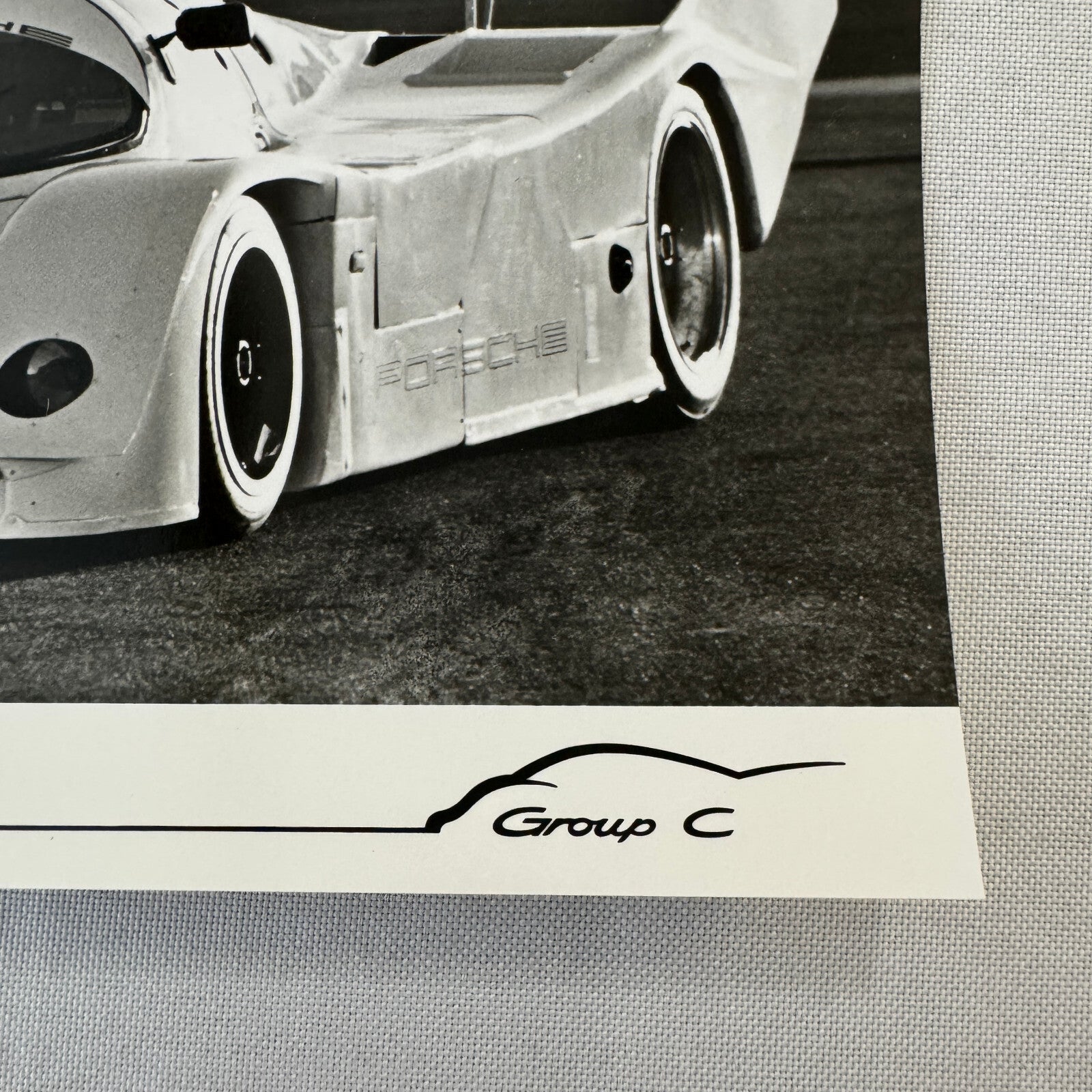 Vintage Porsche Group C Racing Car Factory Press Photo Photograph Print