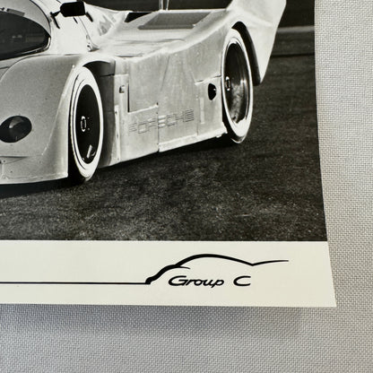 Vintage Porsche Group C Racing Car Factory Press Photo Photograph Print