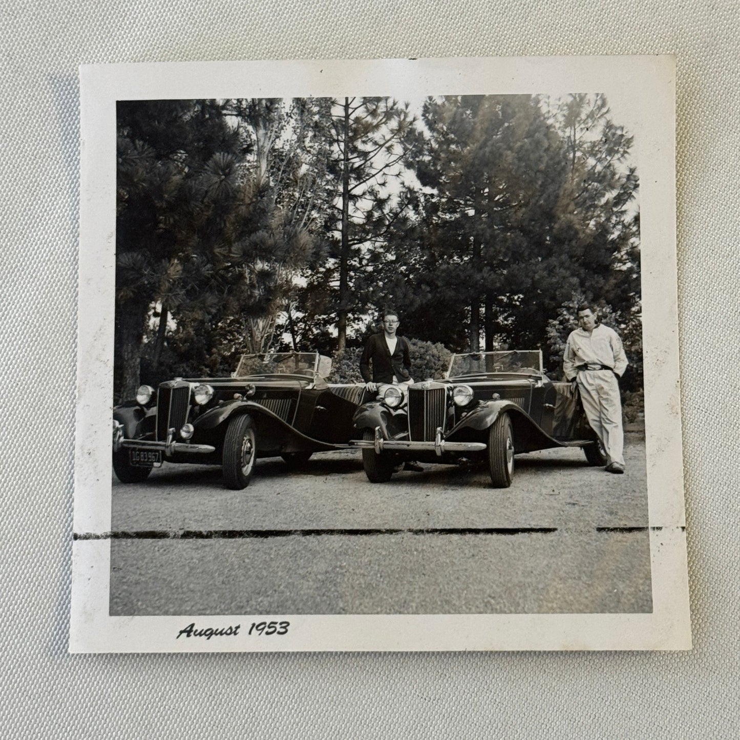 Vintage MG Roadster Car Photo Photograph Print Lot 13x 1953