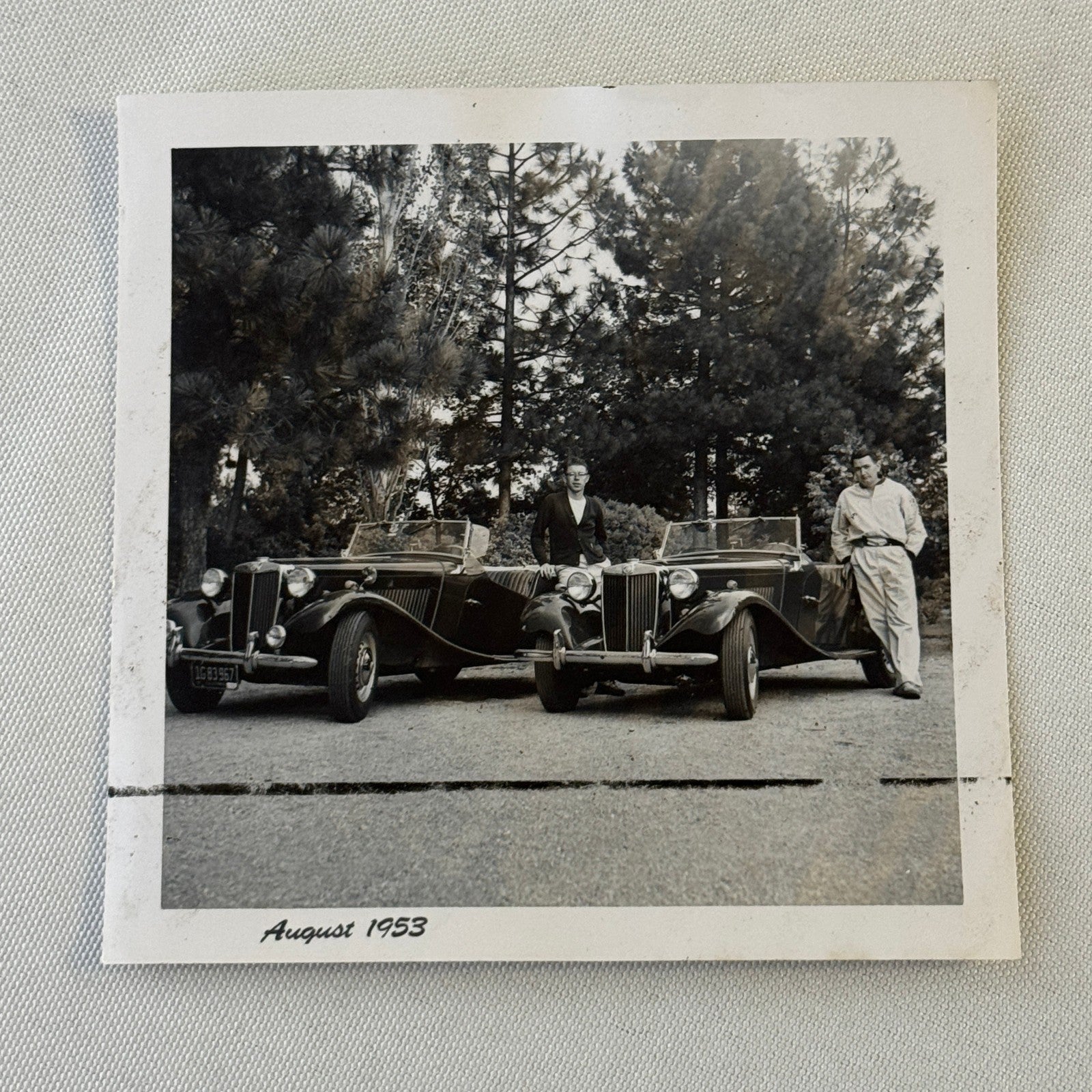 Vintage MG Roadster Car Photo Photograph Print Lot 13x 1953