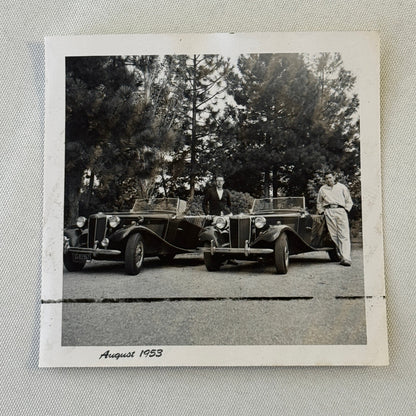 Vintage MG Roadster Car Photo Photograph Print Lot 13x 1953