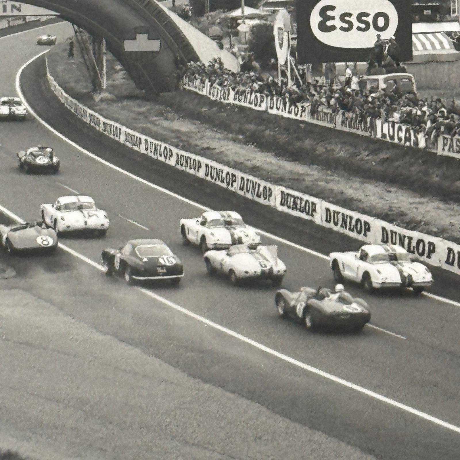 1960 LeMans Racing Photo Photograph Vintage Image Modern Print