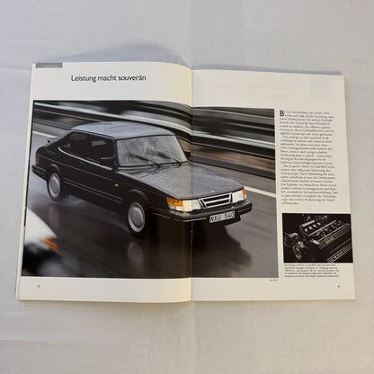 1993 Saab 900 Car Sales Brochure Catalog Saab 900 Cabriolet Turbo 16S GERMAN