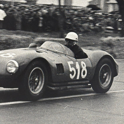 Mille Miglia Racing Photo Francesco Giardini Maserati Car 1956 Modern Print