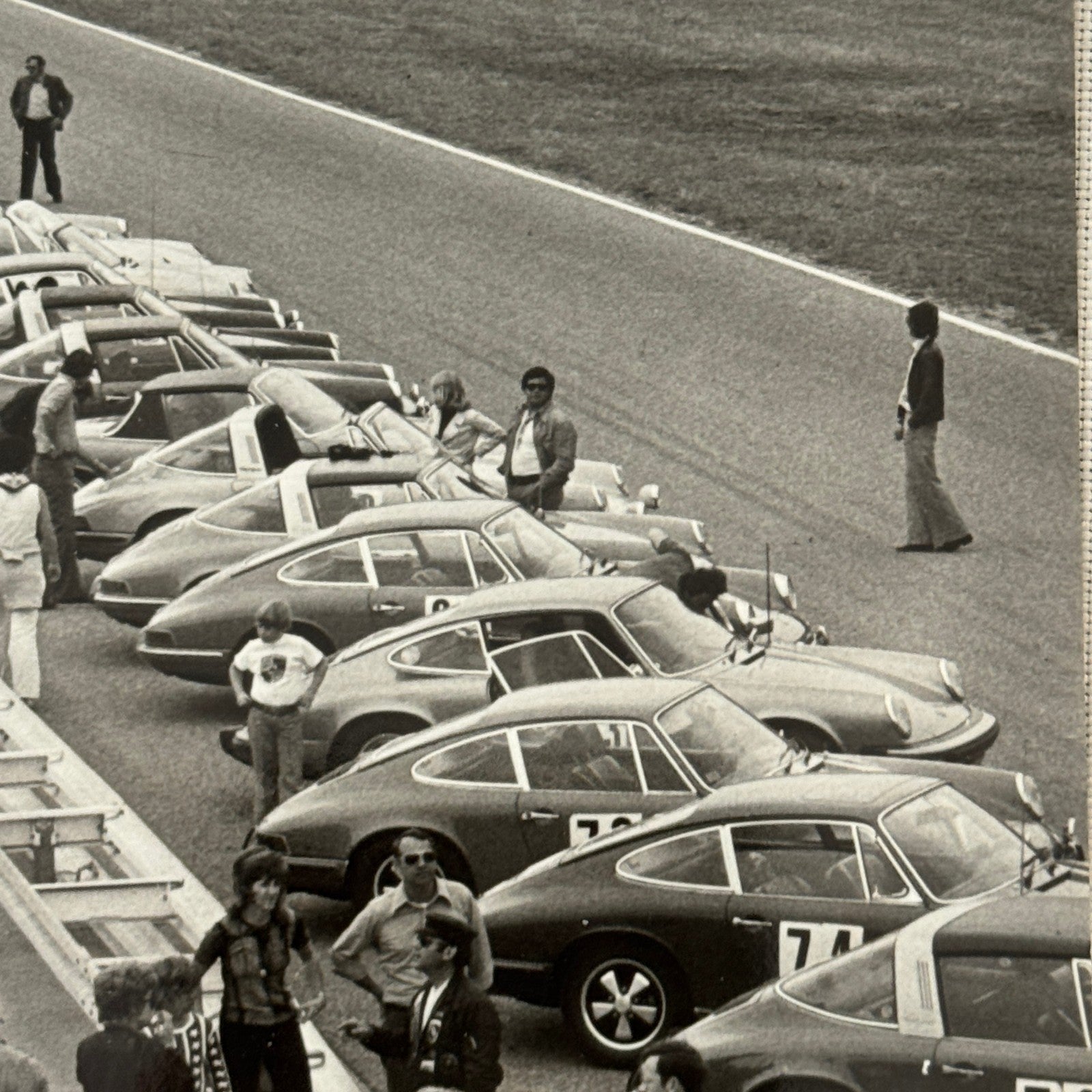 Vintage Porsche Racing Car Photo Photograph Porsche 911 Club Event 1974