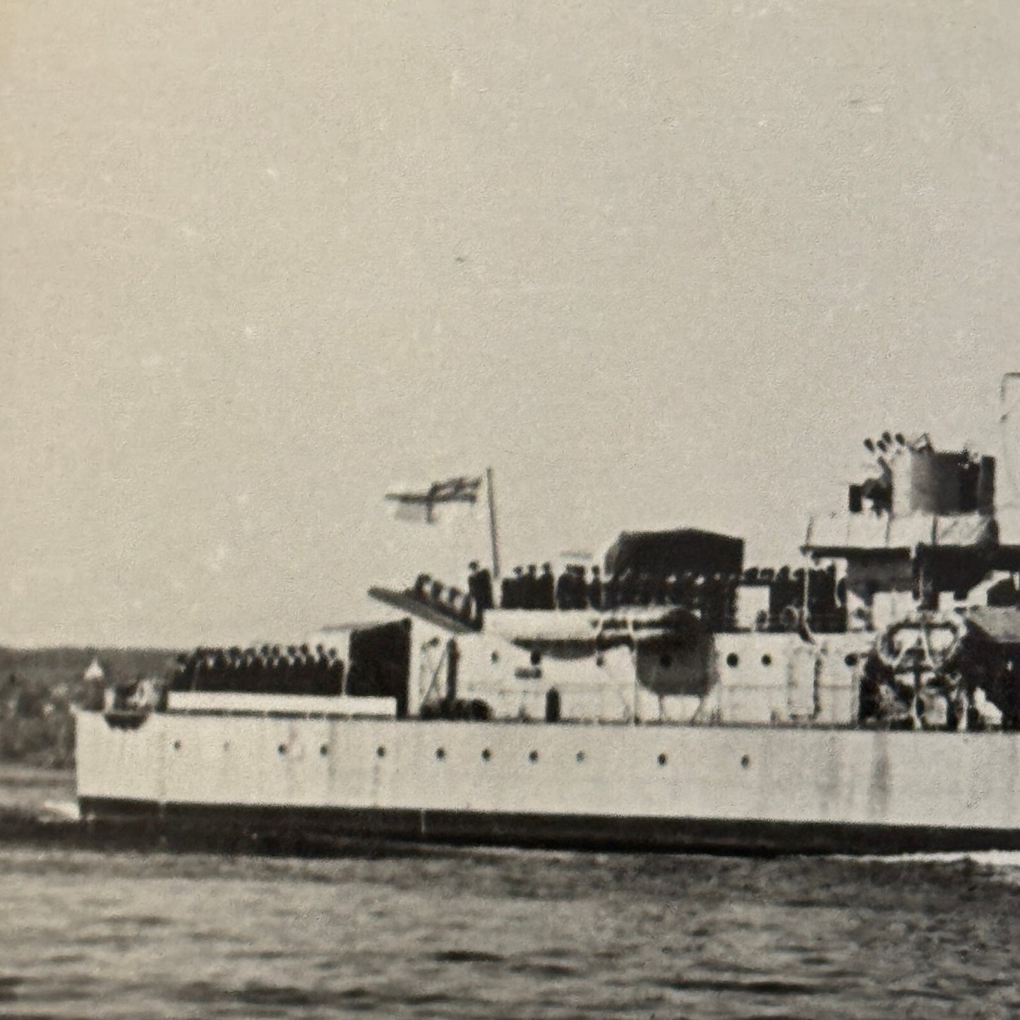 Royal Canadian Navy Military Ship Photo Photograph Vintage Destroyer Haida