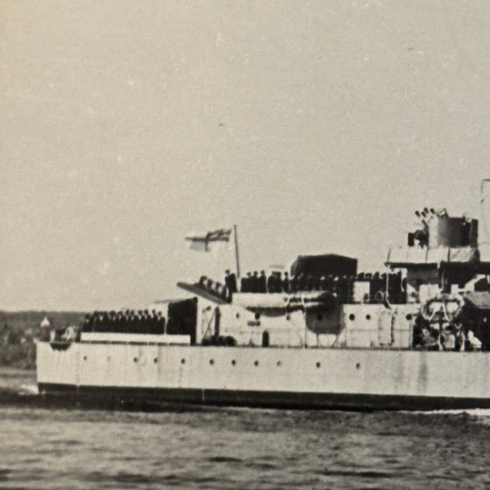 Royal Canadian Navy Military Ship Photo Photograph Vintage Destroyer Haida