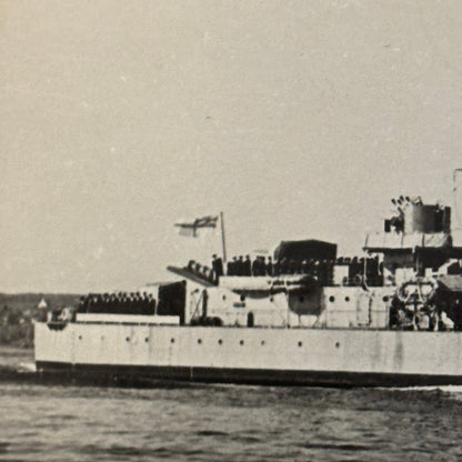 Royal Canadian Navy Military Ship Photo Photograph Vintage Destroyer Haida