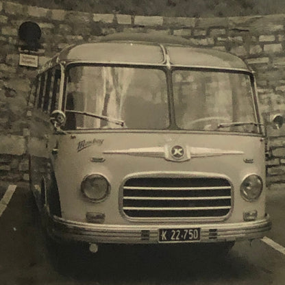Vintage Bus Truck Photo Photograph Snapshot Germany AL22SM2