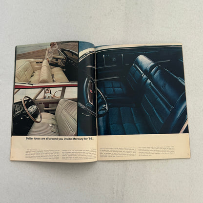 1968 Mercury Sales Brochure Catalog Montego Cyclone Cougar Marquis Montclair +