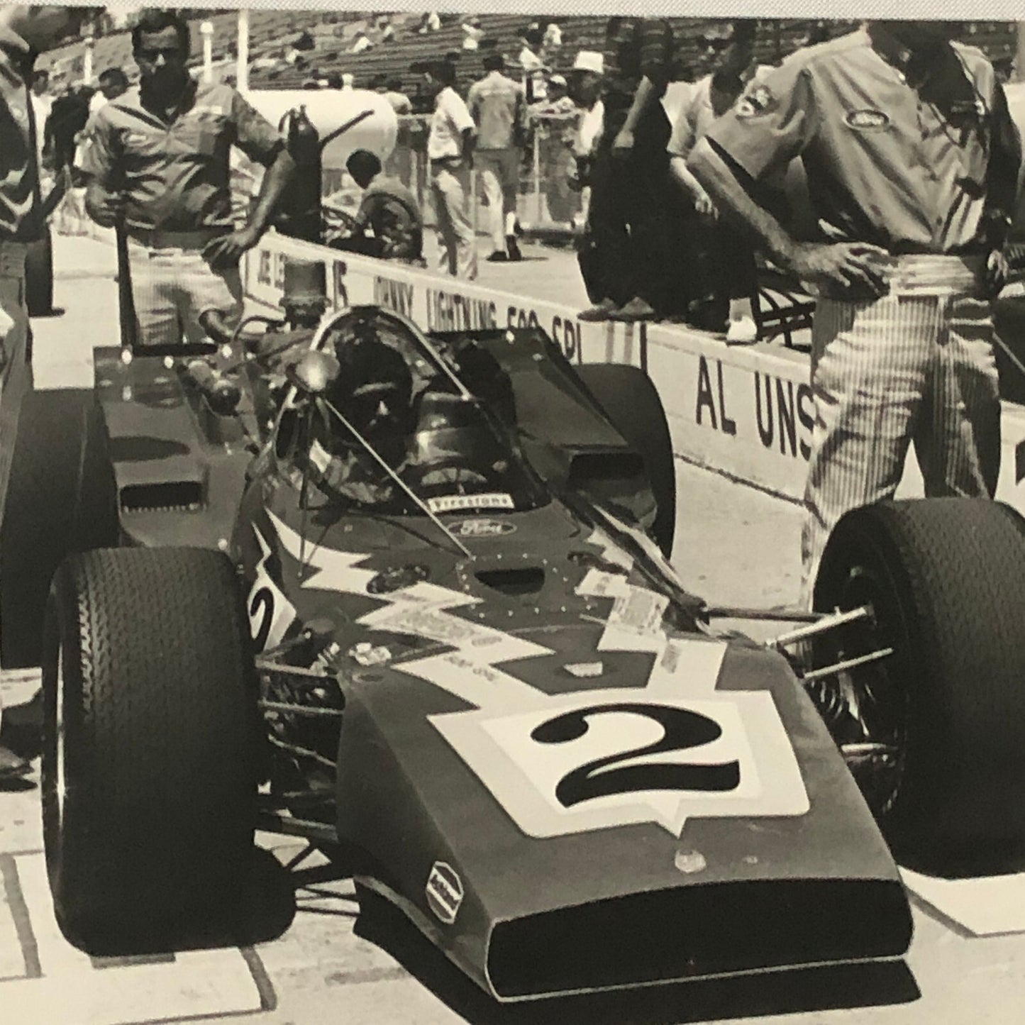 Indianapolis Indy 500 Racing Photo Photograph Al Unser 1970 Car Vintage