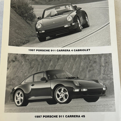 1997 Porsche 911 Carrera 4 Cabriolet and Carrera 4S Factory Press Photo