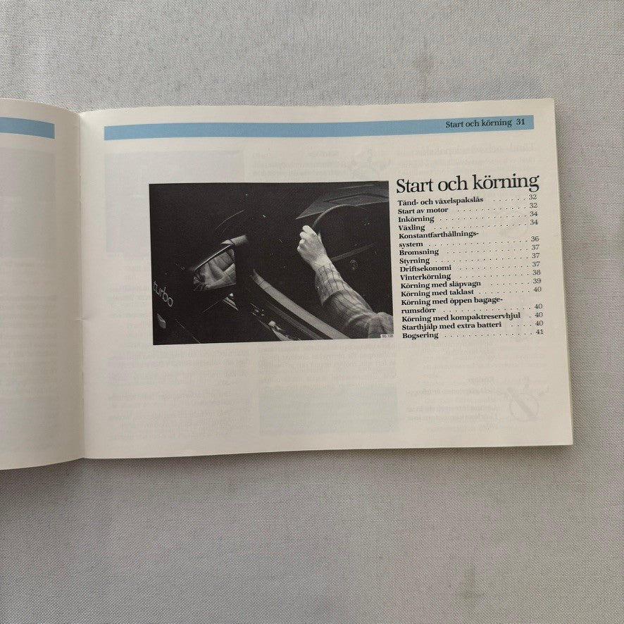 1988 Saab 900 Owners Manual Instruction Guide Book Combi Cabriolet SWEDISH TEXT
