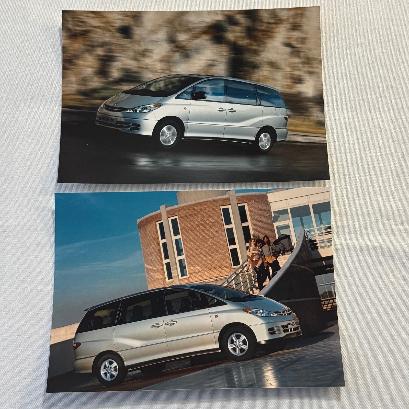 Toyota Previa Van Factory Press Photo Photograph Lot 2x