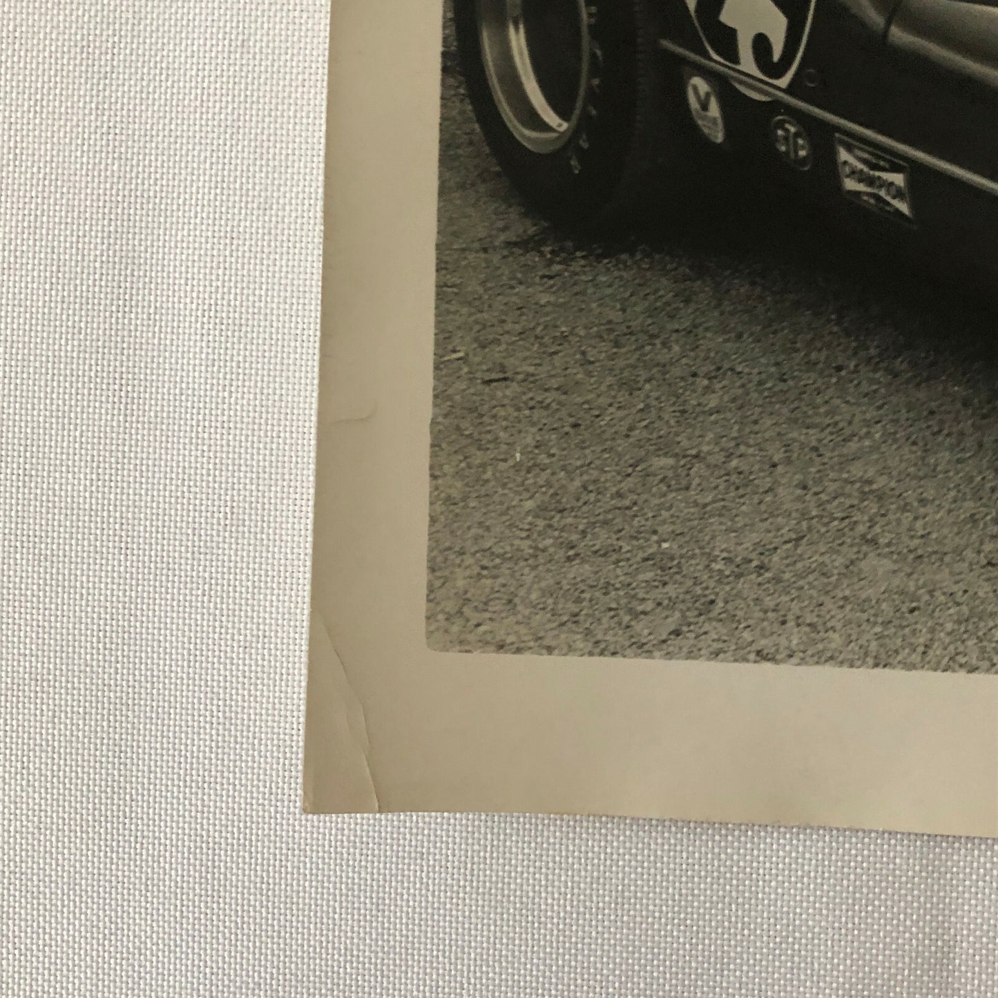 Vintage Racing Car Photo Photograph Lot of 2 - Couple in Can Am Car CanAM