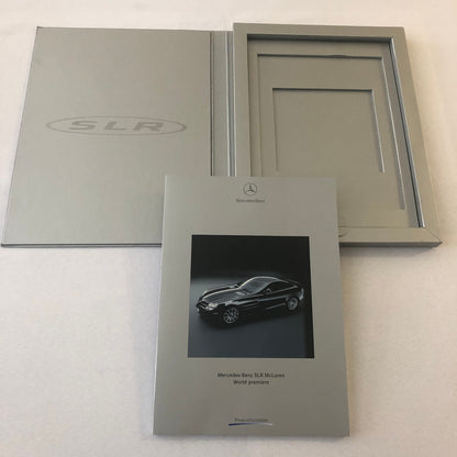 Mercedes Benz SLR McLaren Premiere Press Kit with Photos CD Box Brochure