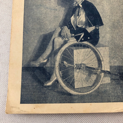 Circus Performer Woman with Unicycle Souvenir Card Postcard Miss Adrienne