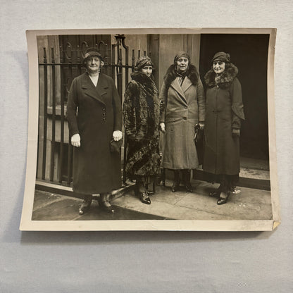 British Bridge Tournament at Downing Street Ladies Press Photo Photograph 1933