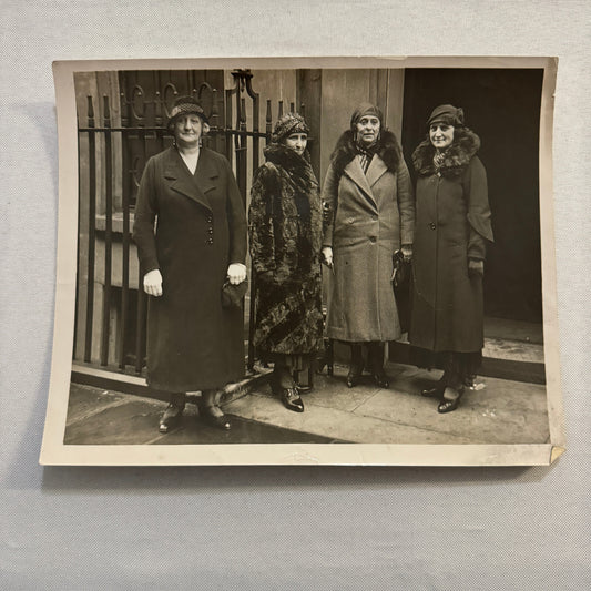 British Bridge Tournament at Downing Street Ladies Press Photo Photograph 1933