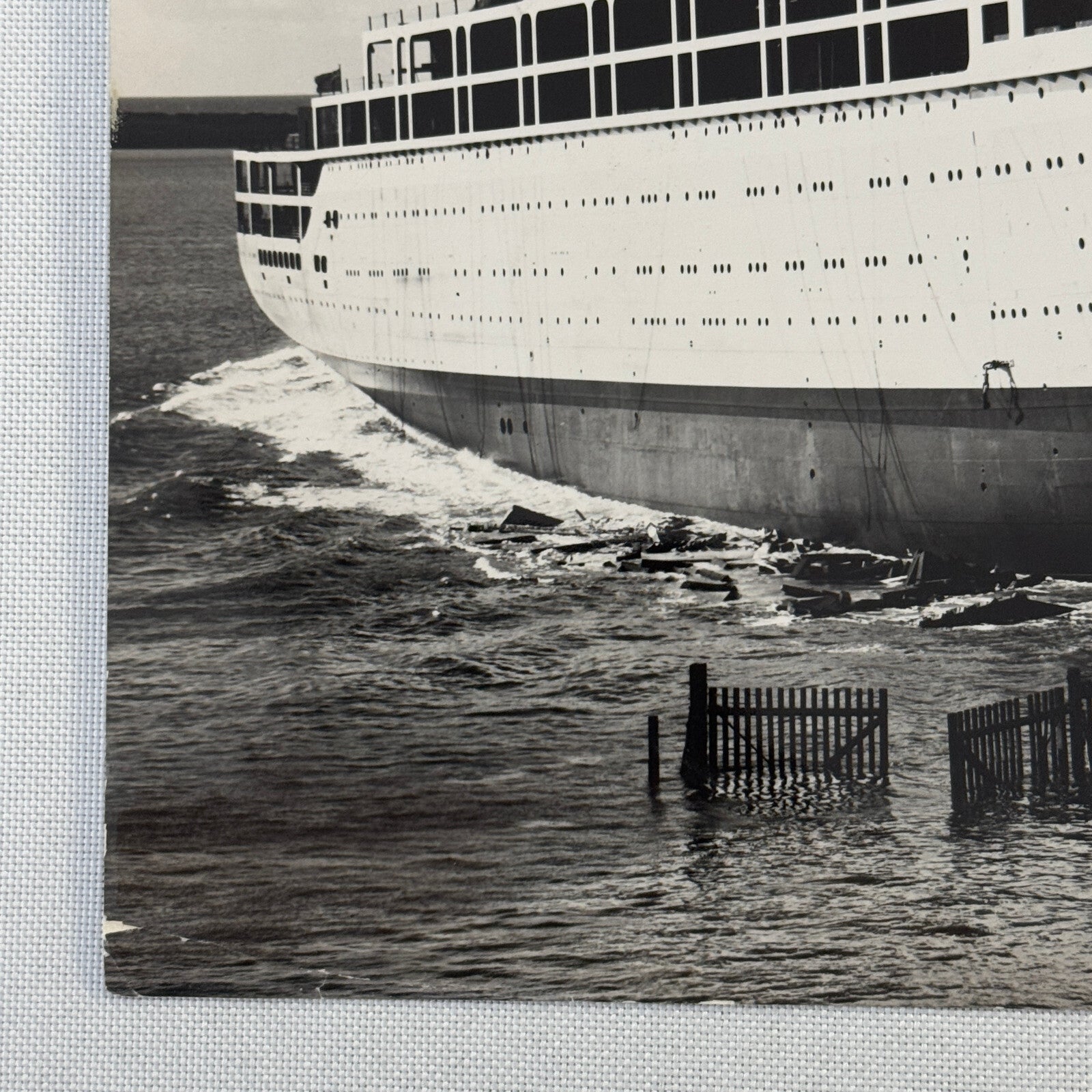 Vintage British Boat Ship Photo Photograph Print RMS Orcades