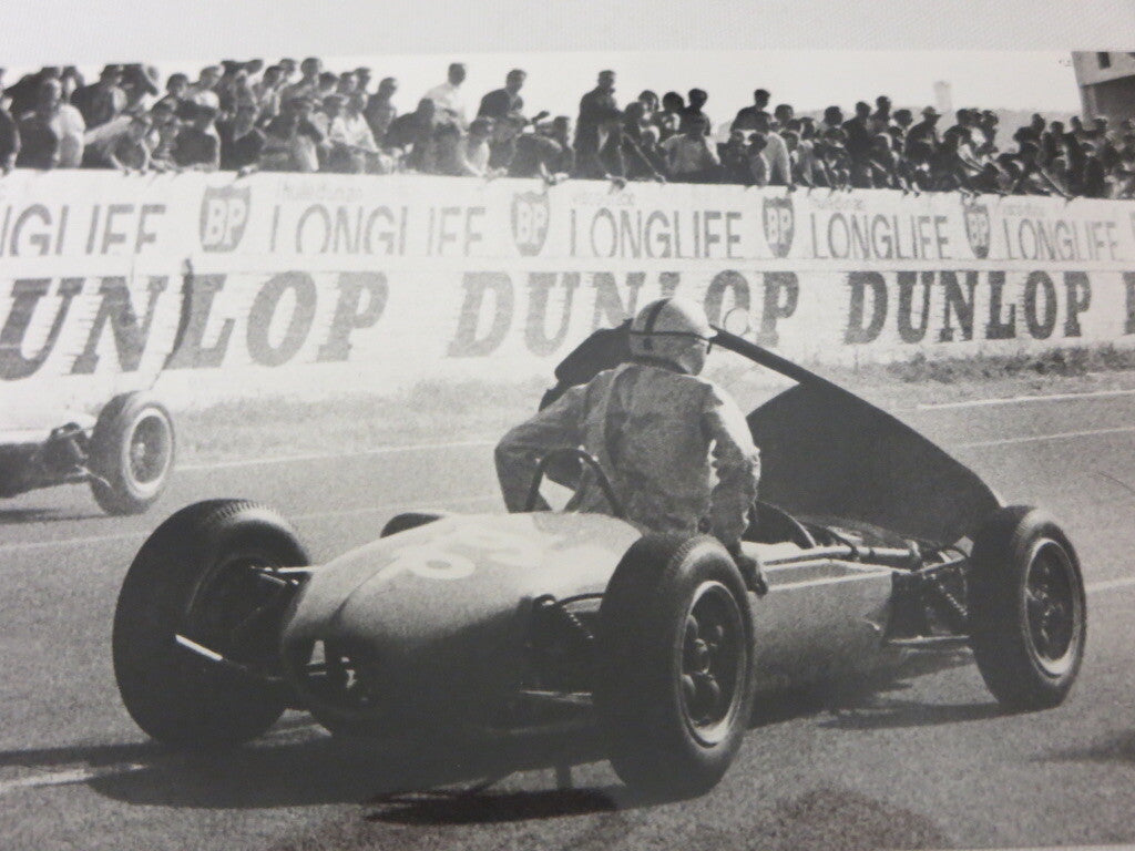 1964 Reims Formula 3 F3 Racing Photo - Brabham Ford & Cooper Ford - Jos Reinhard