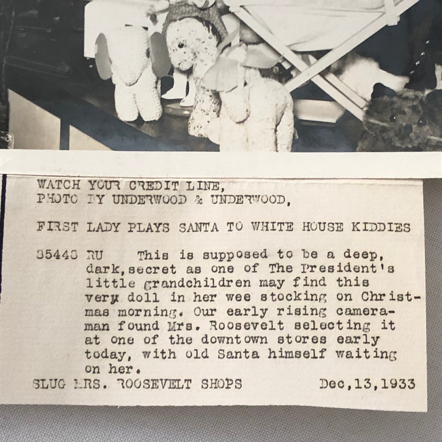 Press Photo Photograph Eleanor Roosevelt First Lady 1933 George Washington House