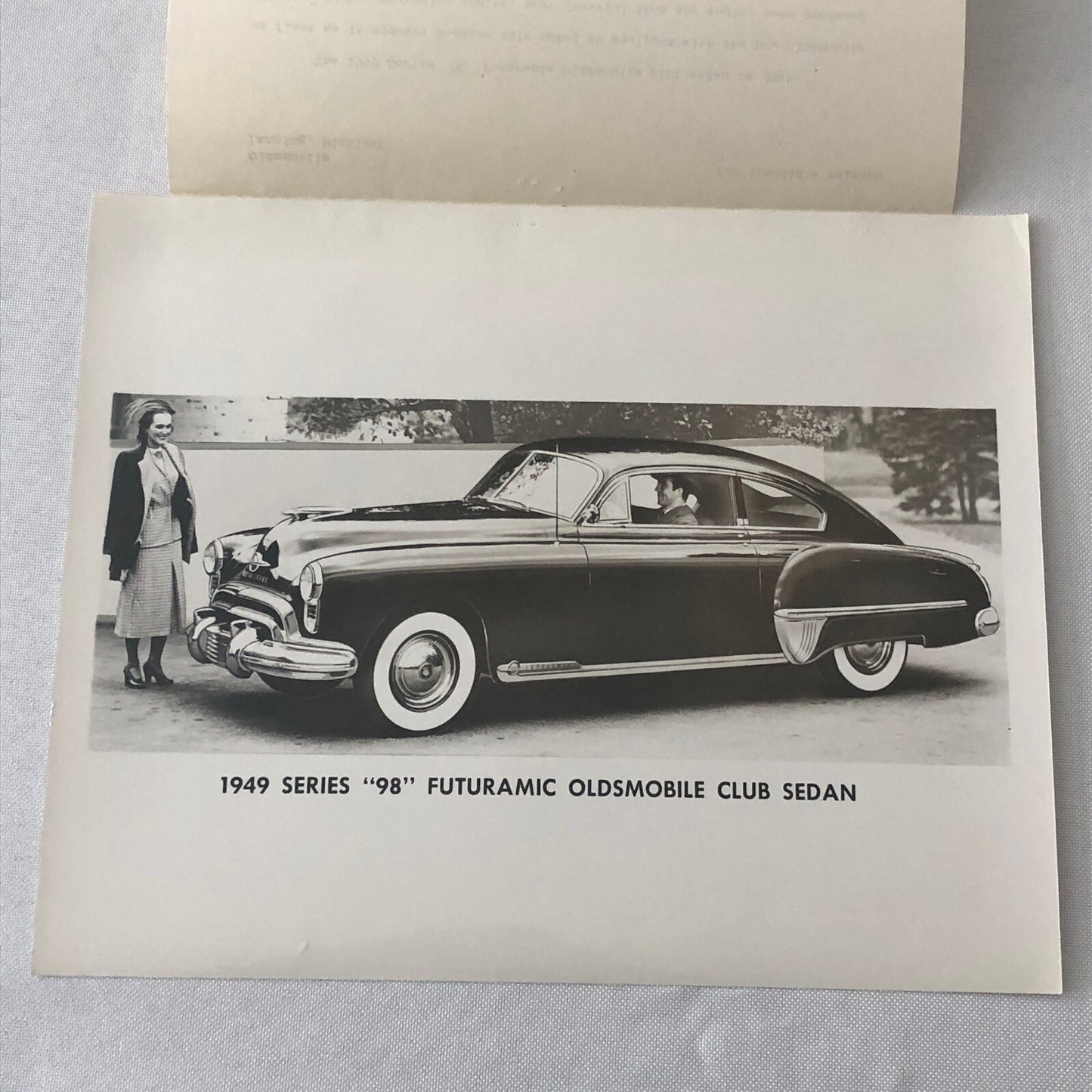 1949 Oldsmobile Series 98 Futuramic Club Factory Press Photo Photograph Print